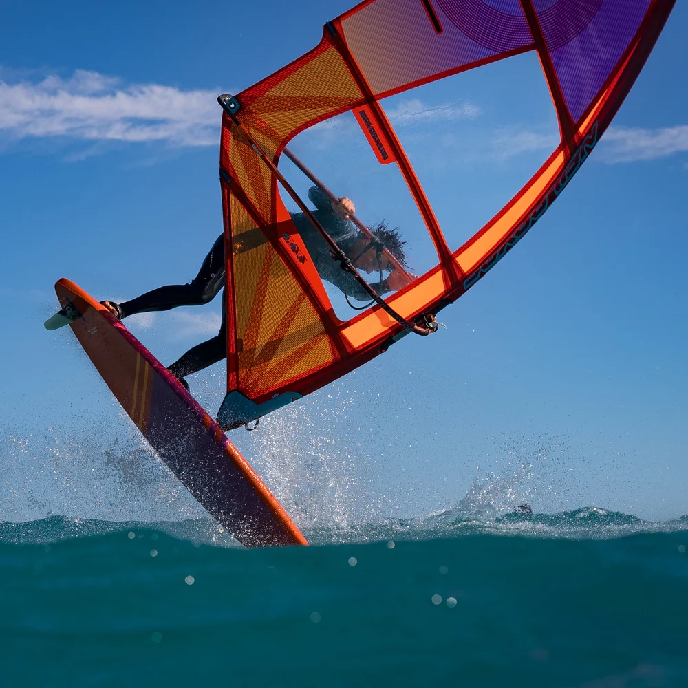 speedster sails neilpryde 2024 blue adn orange color